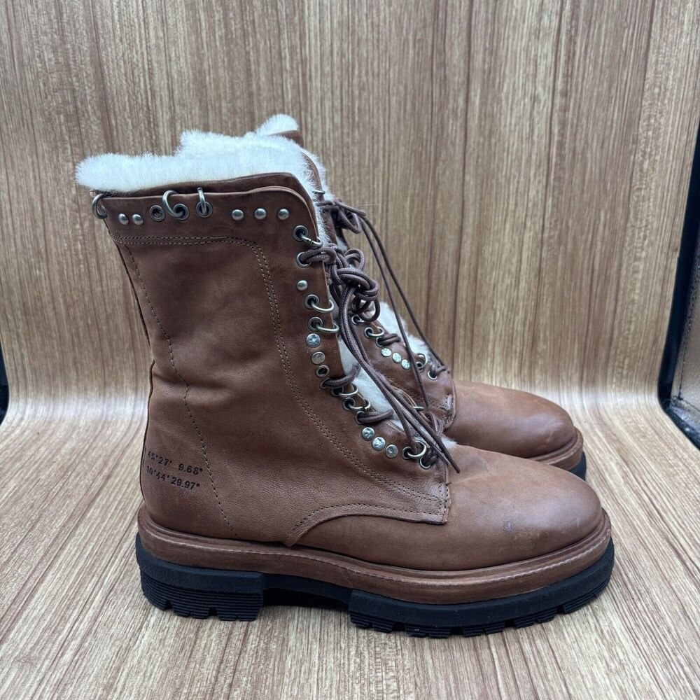 A.S.98 Boots Rings Of Comfort‎ Level Leather Bootie Size EU 37 US Women's 6.5-7